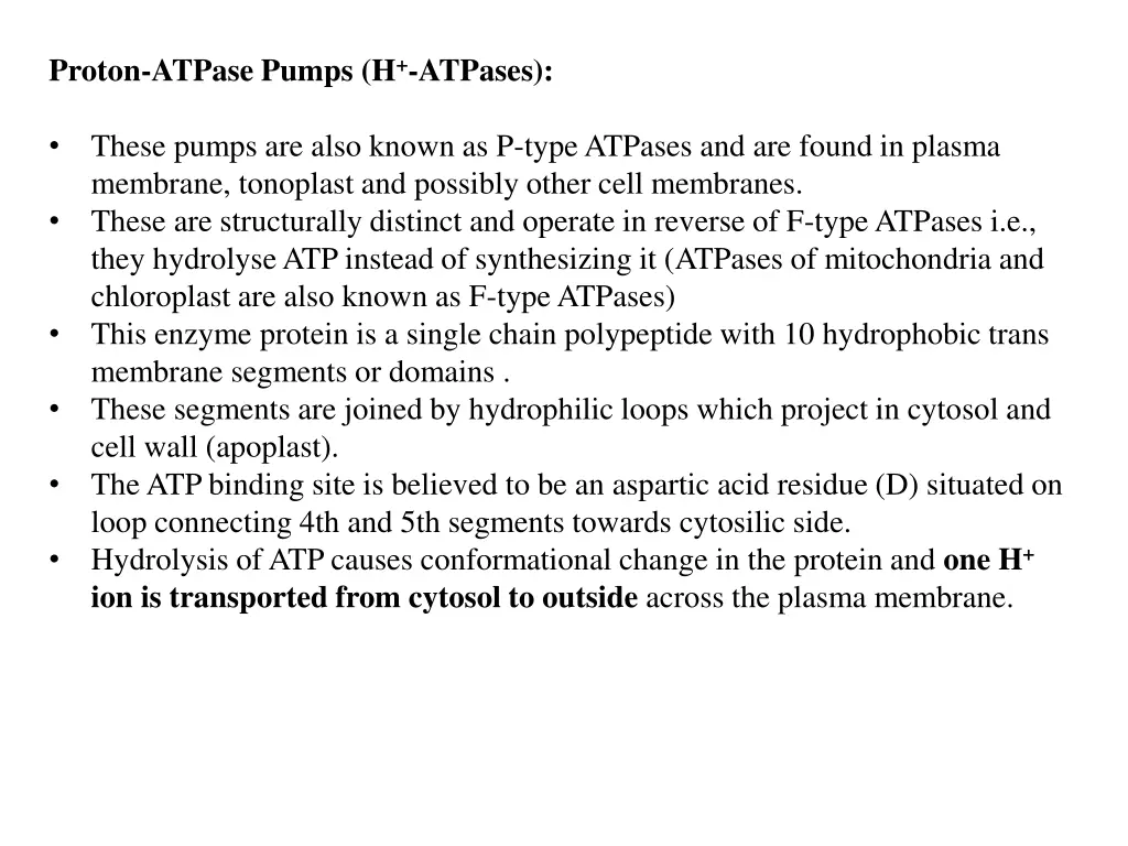 proton atpase pumps h atpases