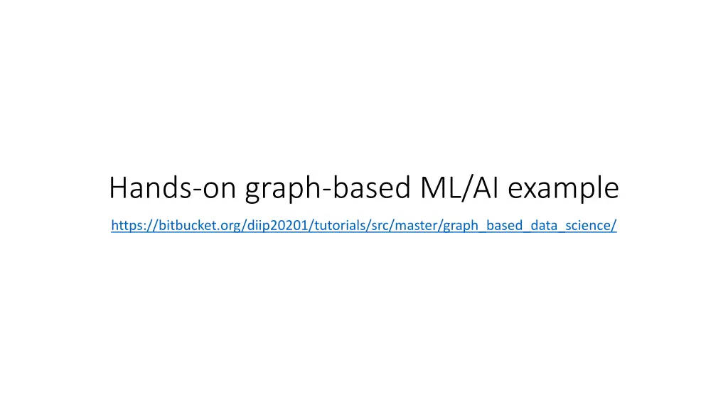 hands on graph based ml ai example