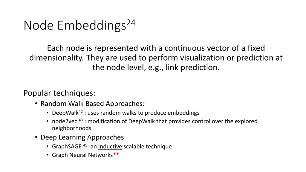 node embeddings 24