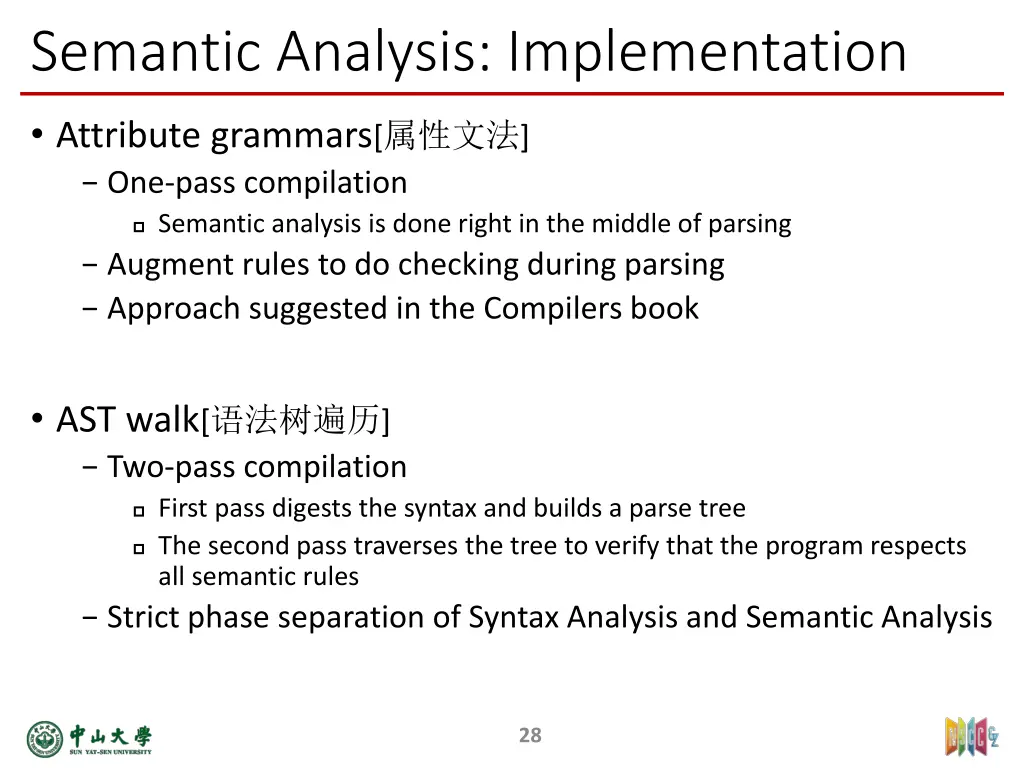 semantic analysis implementation