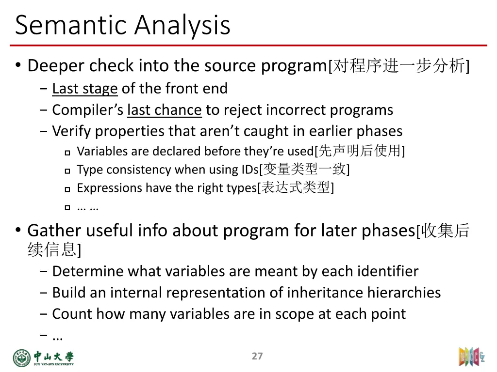 semantic analysis