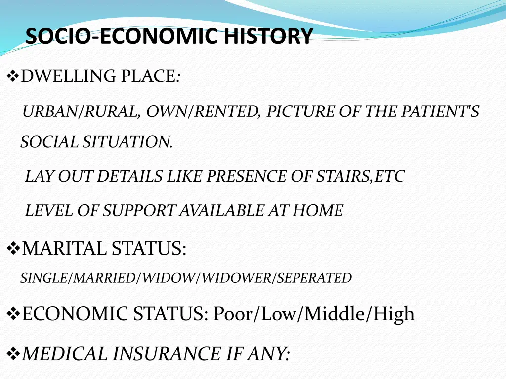 socio economic history