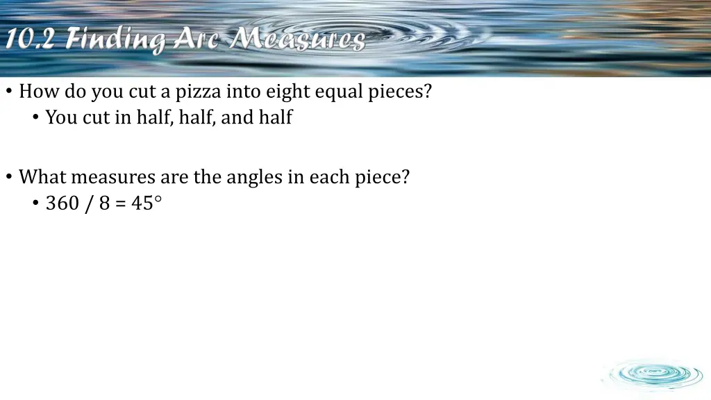 how do you cut a pizza into eight equal pieces