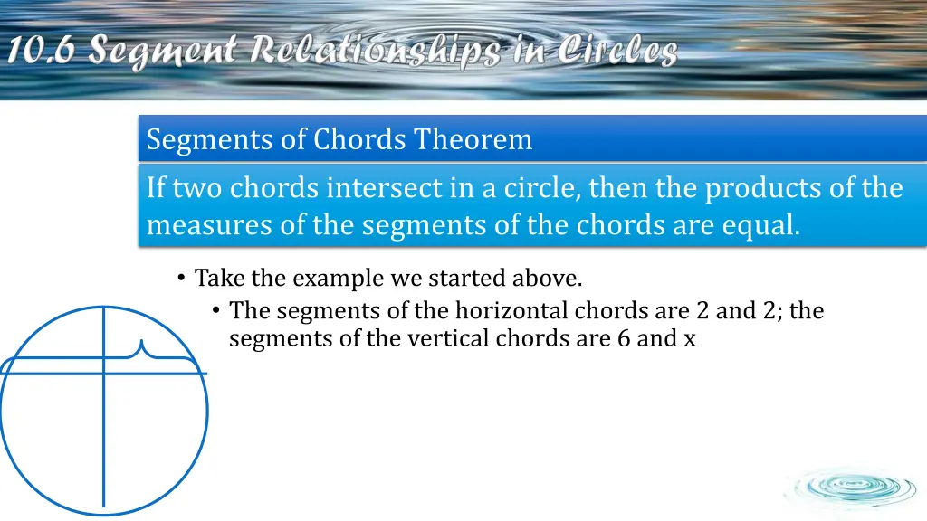 segments of chords theorem