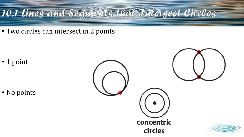 two circles can intersect in 2 points