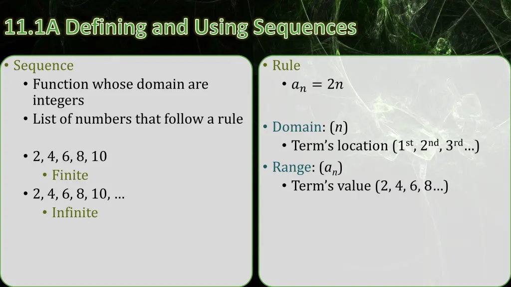 11 1a defining and using sequences 2