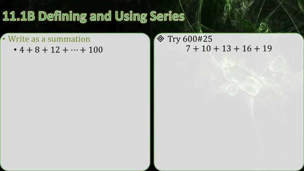 11 1b defining and using series 3