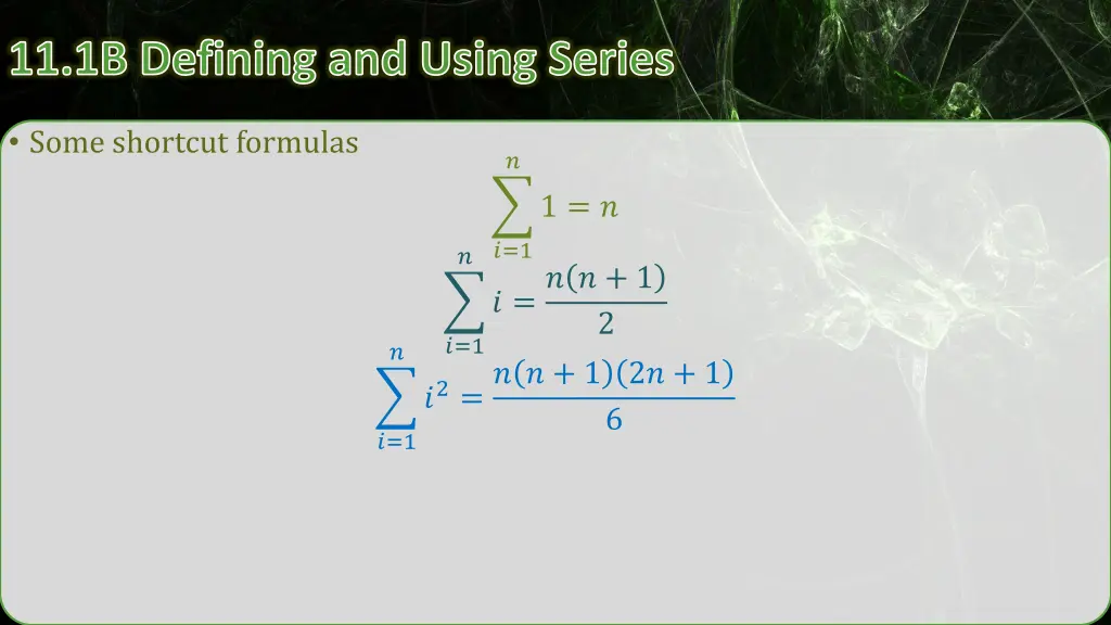 11 1b defining and using series 5