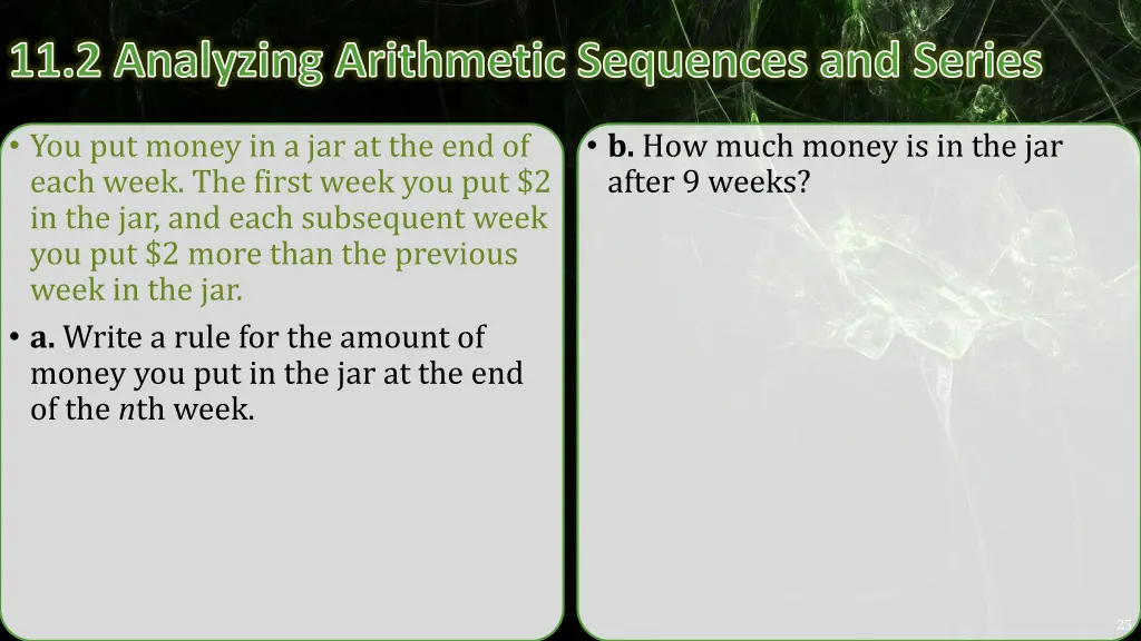 11 2 analyzing arithmetic sequences and series 9