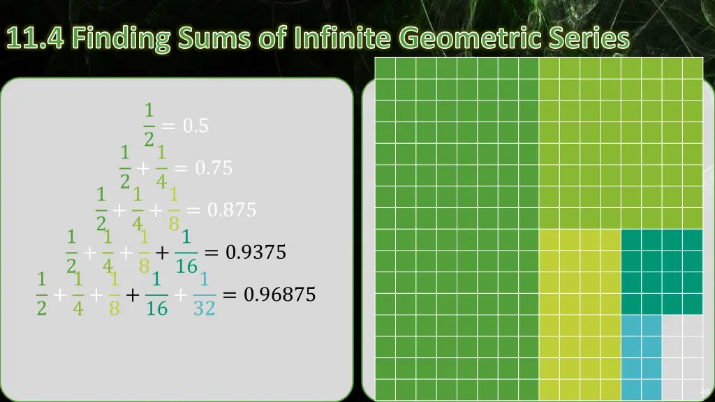 11 4 finding sums of infinite geometric series 6