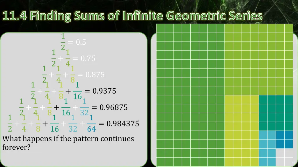 11 4 finding sums of infinite geometric series 7