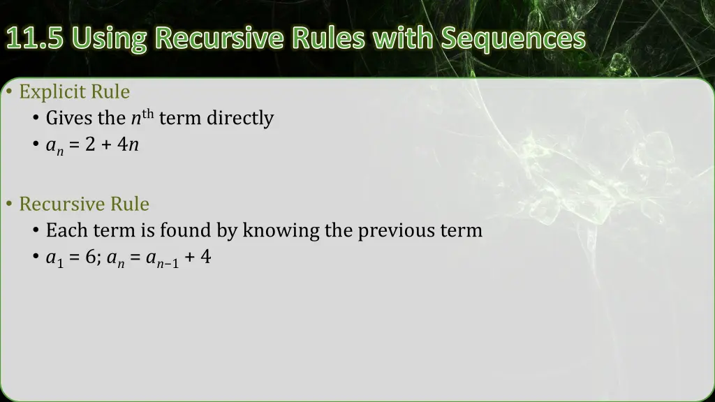 11 5 using recursive rules with sequences 1