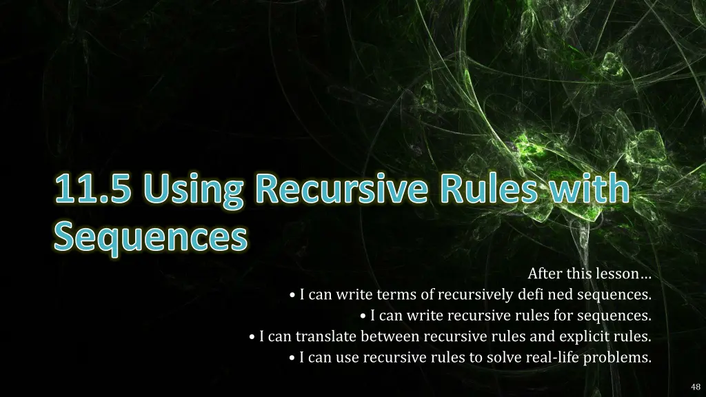 11 5 using recursive rules with sequences