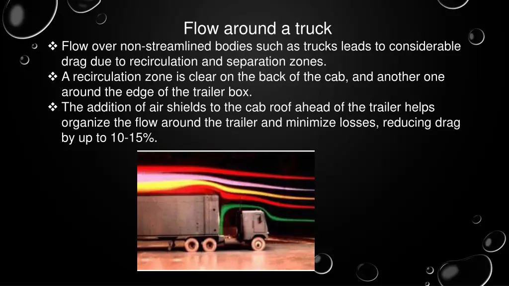 flow around a truck