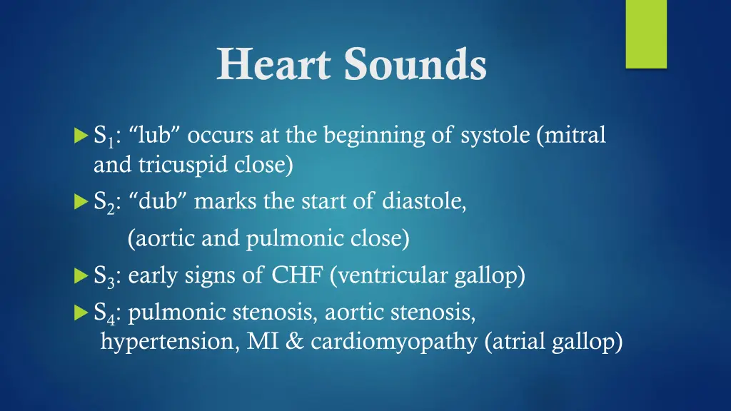 heart sounds