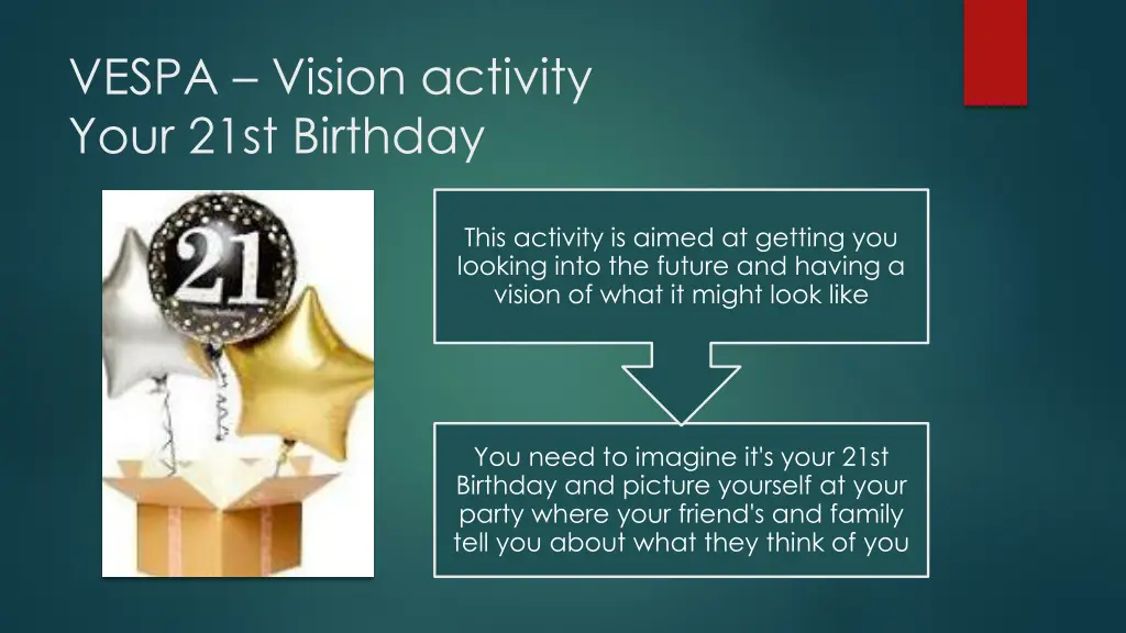 vespa vision activity your 21st birthday