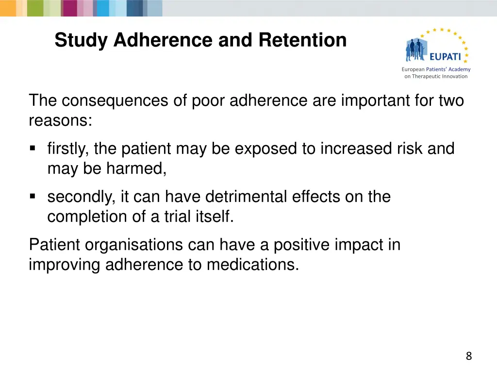 study adherence and retention