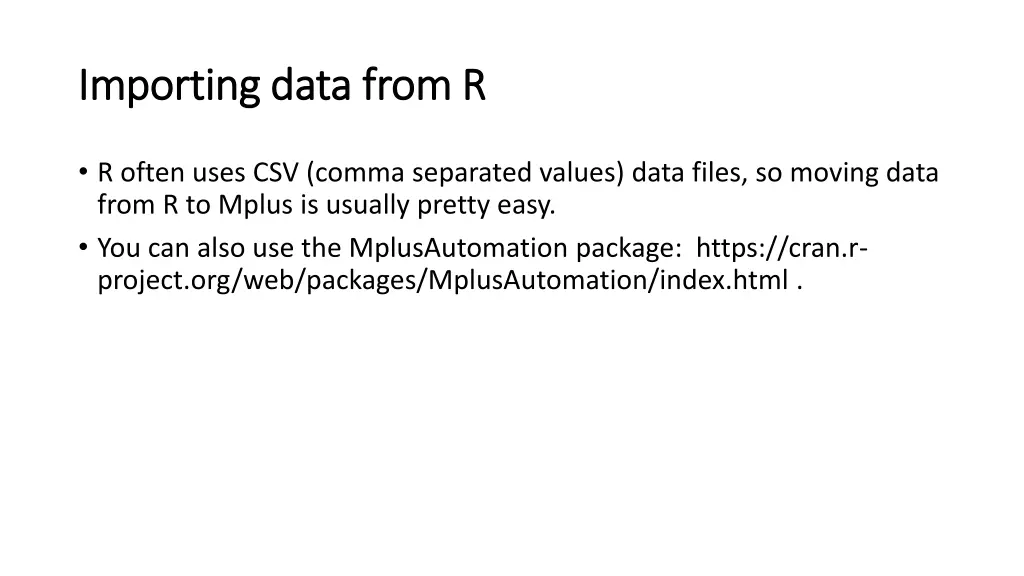 importing data from r importing data from r