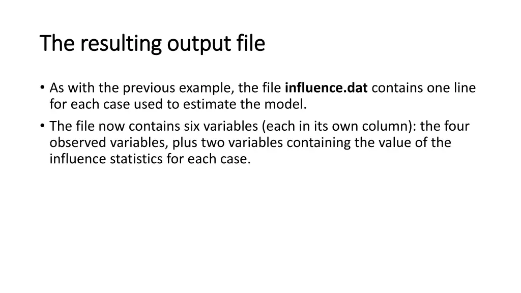 the resulting output file the resulting output