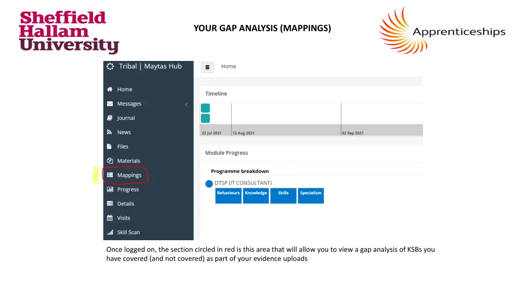 your gap analysis mappings