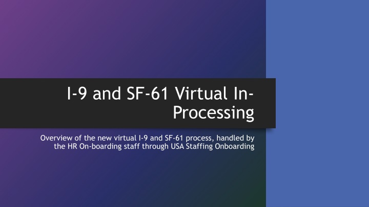 i 9 and sf 61 virtual in