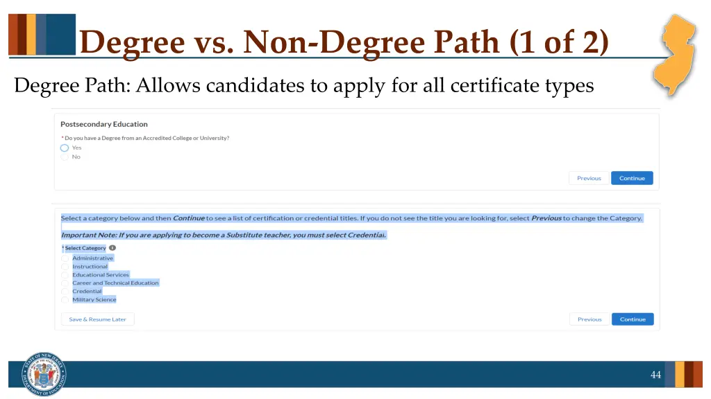 degree vs non degree path 1 of 2