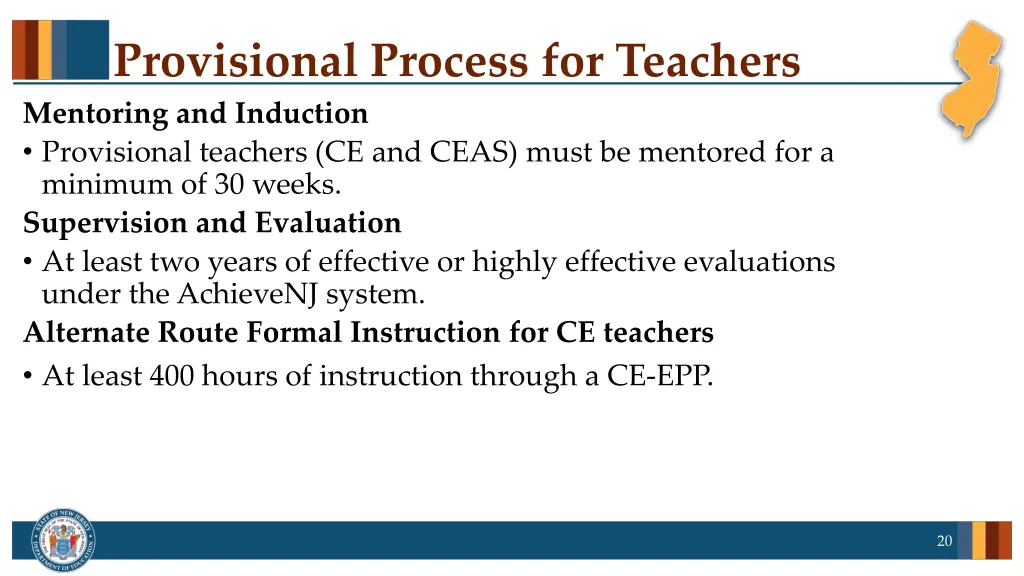 provisional process for teachers mentoring