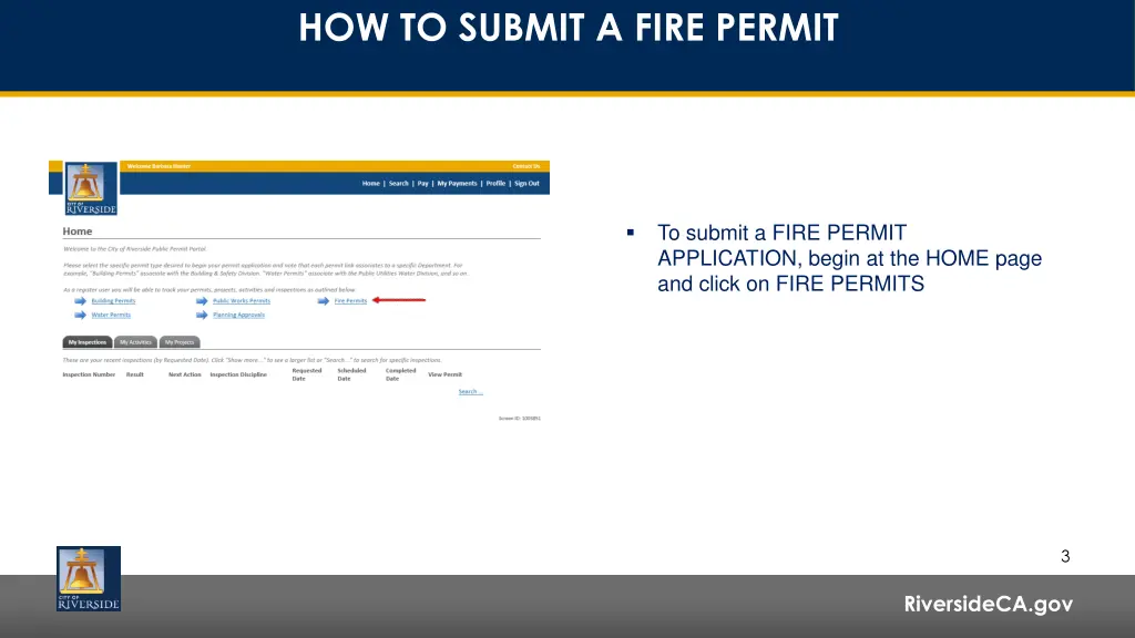 how to submit a fire permit 1