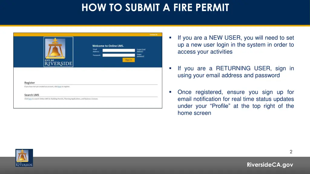 how to submit a fire permit