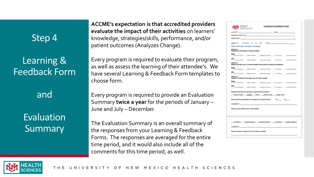 accme s expectation is that accredited providers