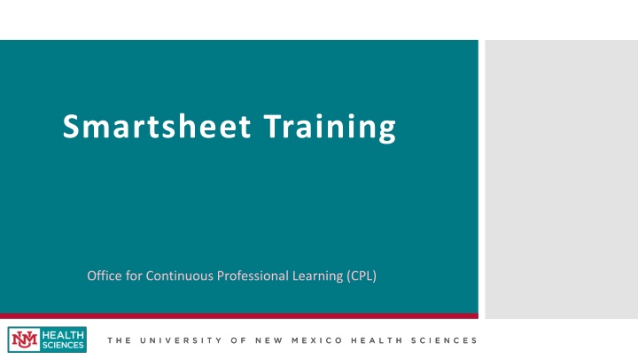 smartsheet training