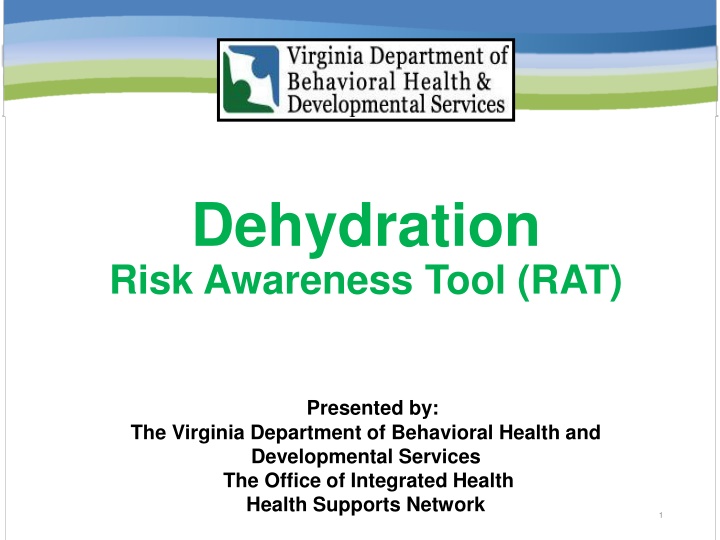 dehydration risk awareness tool rat