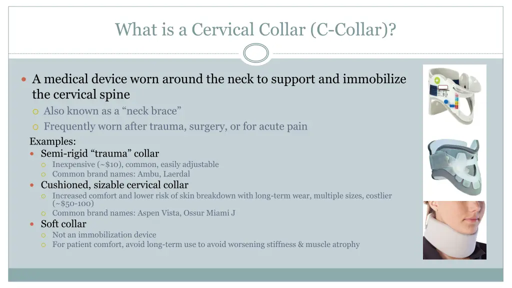 what is a cervical collar c collar