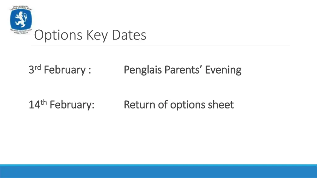 options key dates