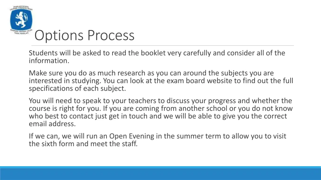 options process