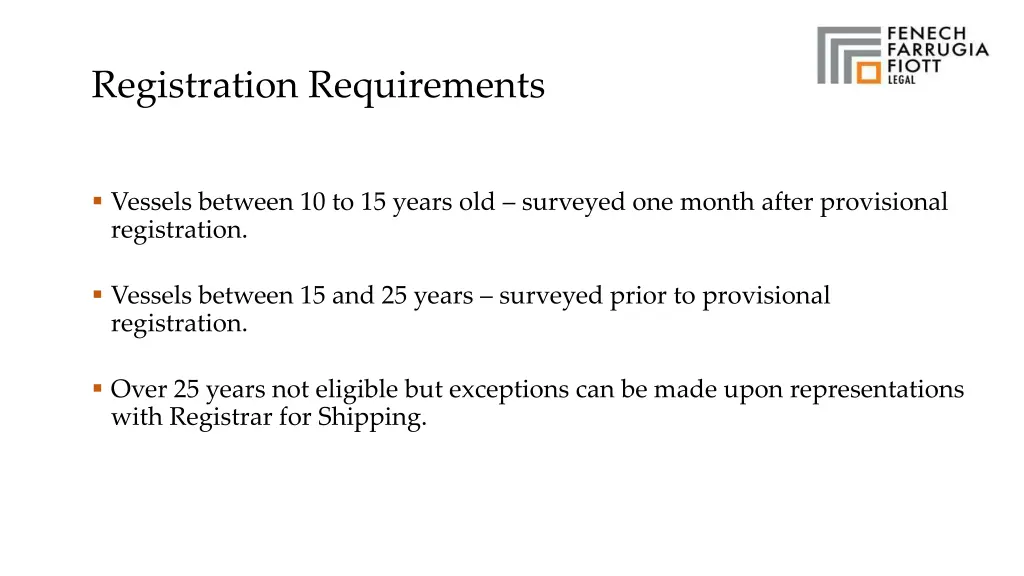 registration requirements