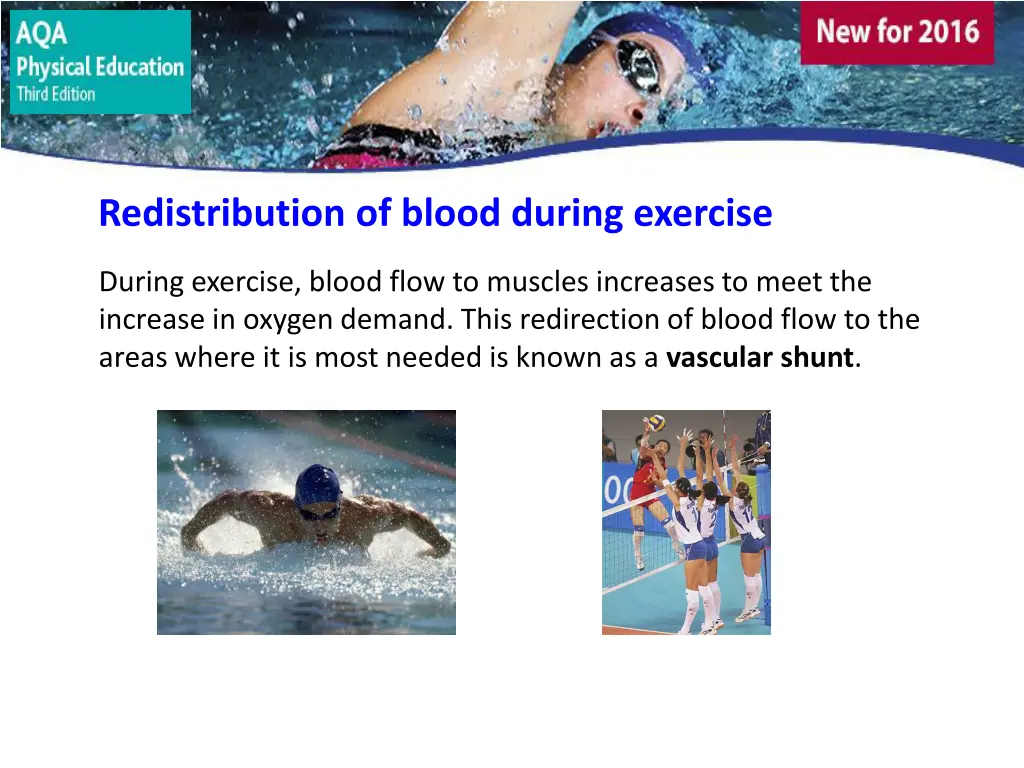 redistribution of blood during exercise 1