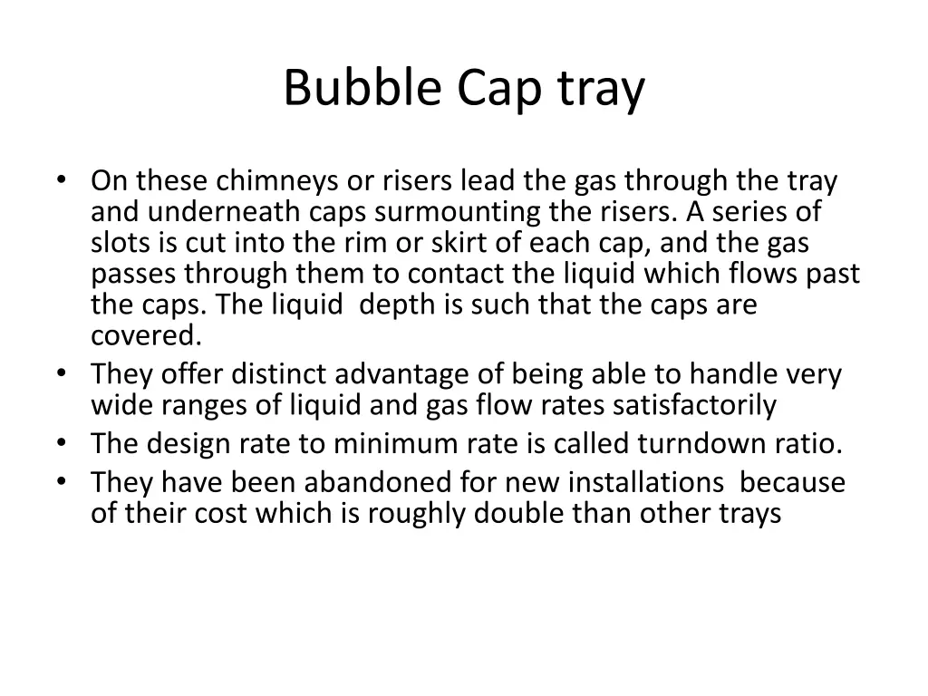 bubble cap tray 1