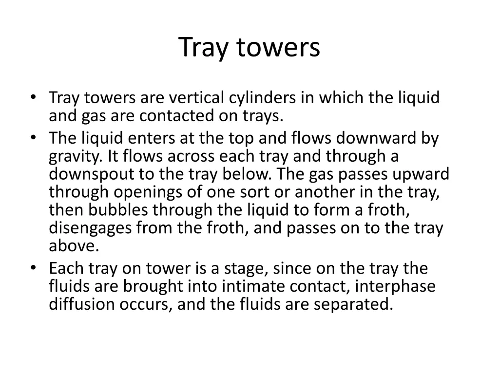 tray towers