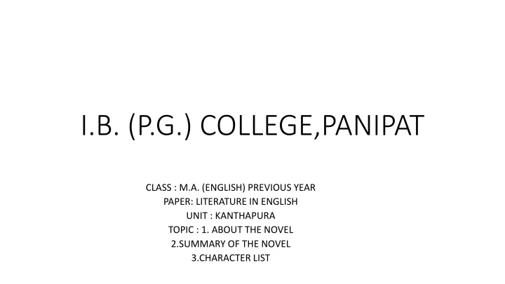 i b p g college panipat