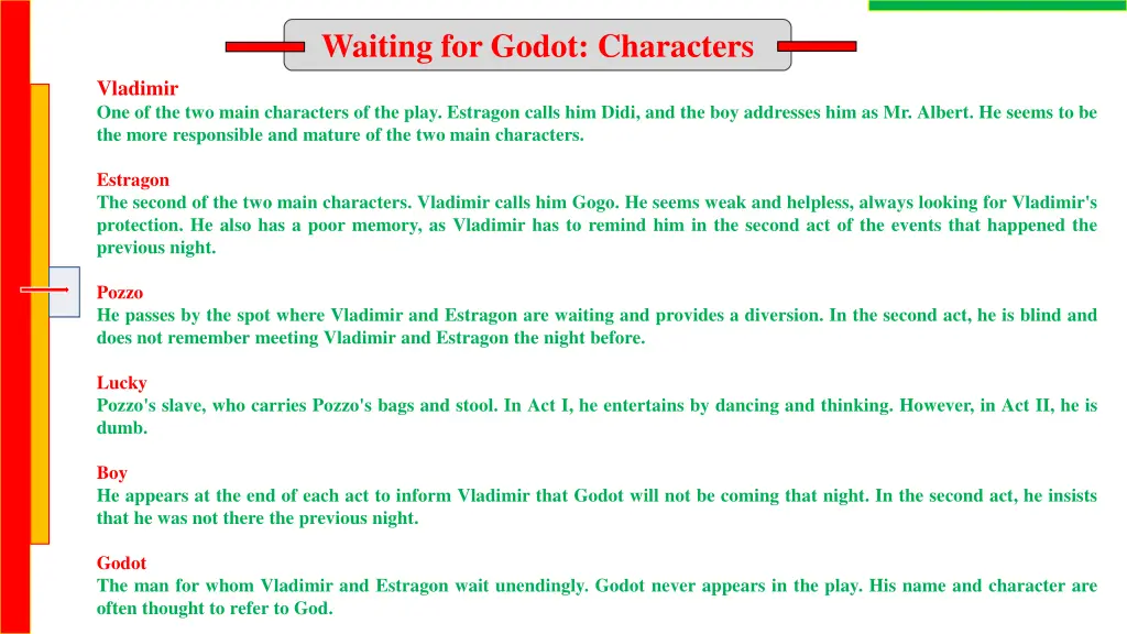 waiting for godot characters