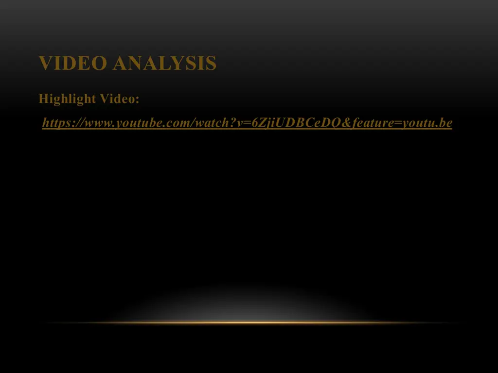 video analysis