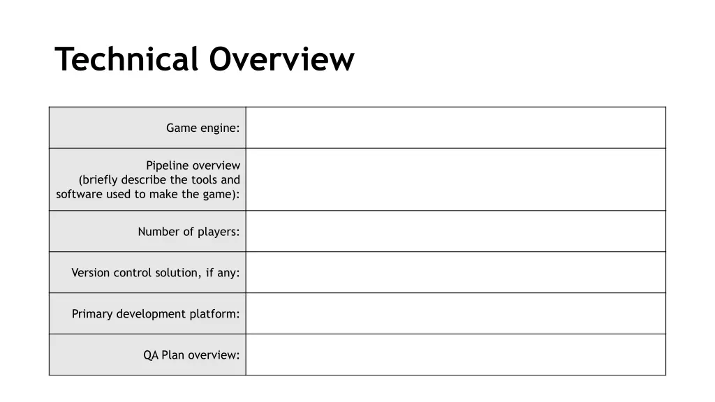 technical overview