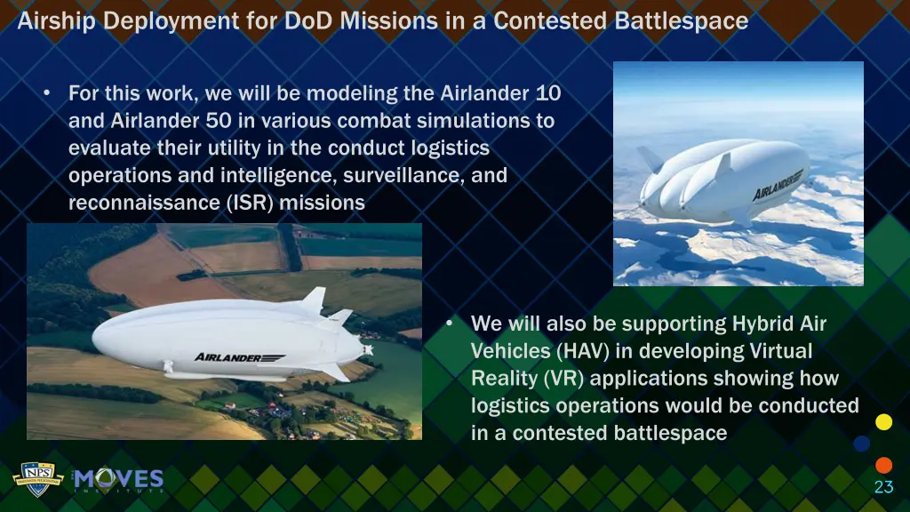 airship deployment for dod missions