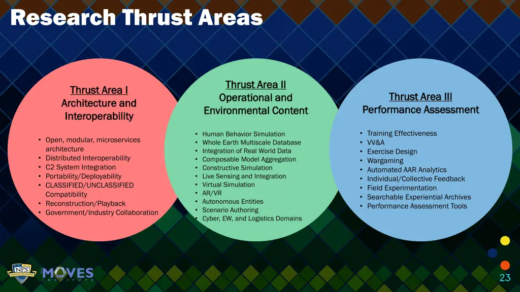 research thrust areas