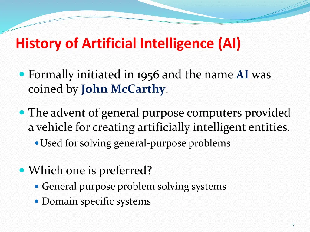 history of artificial intelligence ai