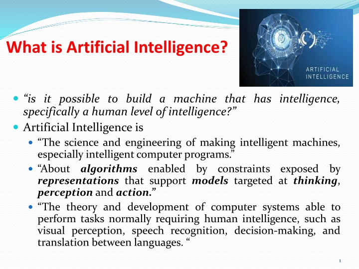 what is artificial intelligence