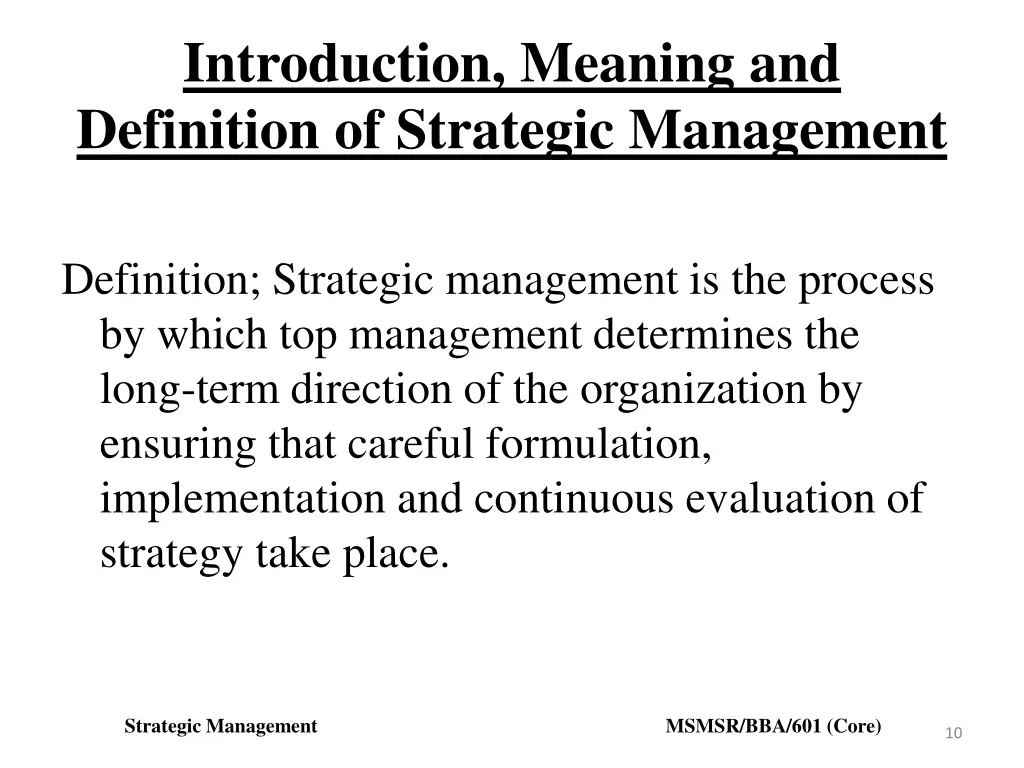 introduction meaning and definition of strategic 3