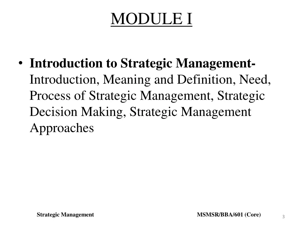 module i