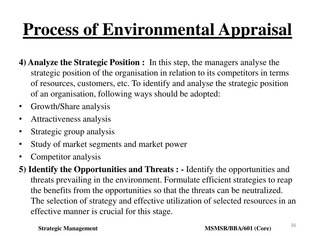 process of environmental appraisal 2